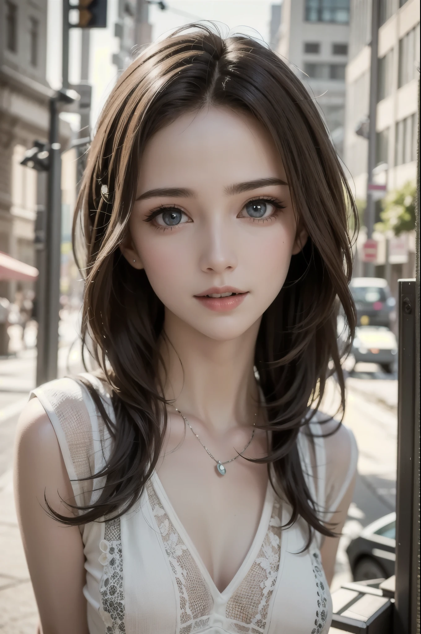 (best quality, 8k, photorealistic:1.5), (solo, one girl:1.5),(shine a bright light on women),(ultimate beautiful girl),(shiny skin),(oily skin),(long hair:1.3),(cool beauty:1.5),(Blush brown makeup),(use pink glossy lipstick),(big beady eyes girl:1.5),(droopy eyes girl:1.5),(Big Eyes),(baby face),(healthy body),(sweet smelling girl),(virgin girl),chuuChloe,(impressive eyes),(clean girl),(cute),(relaxing time),(compassion),(impurity),(love filled),(No love experience),(teenager:1.2),(Lovely),(university student:1.5),(smile:1.5)