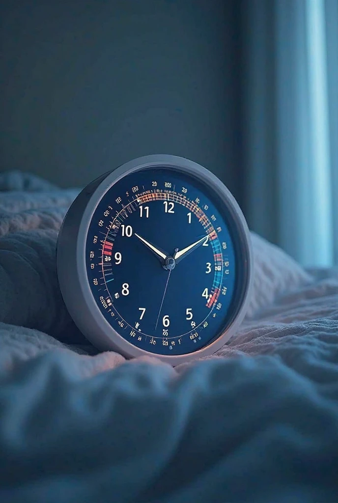 Clock showing sleep cycles
