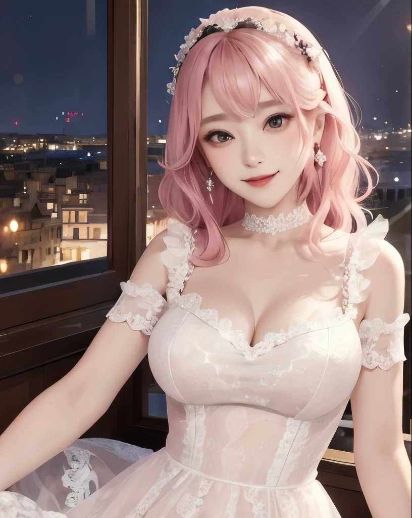 （Reality，masterpiece，best quality，intricate details，ultra high definition），Emotion concept art，（1girl，（seduct smile），solo，long pink hair，），View audience，NSFW：1.2）（1.2）（ wear black（（transparent））leggings，Lace high socks（躺在indoor，indoor，plant，window，Rays，Rays，Sunset，室外Sunset）（Soft lighting and shadows，，film grain：1.2，vivid colors，spread：1.2）
