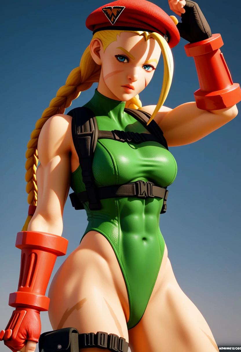 score_9, score_8_up, score_7_up, score_6_up, BREAK 1girl, solo, cammy white, thighs, depth of field, leotard, backlighting, sidelighting,