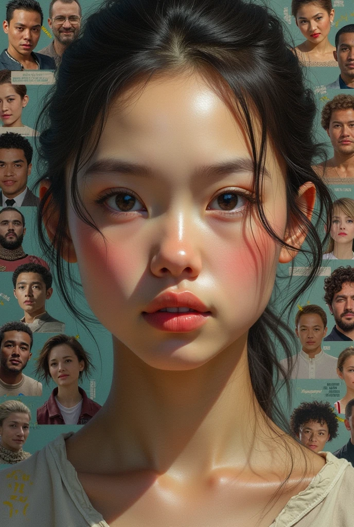 Spirited Away,Strong gaze,tension,Perfect composition,masterpiece,Highest quality,Outdoor,green,Natural light,Fresh,Vivid contrast,Bright colors,Hyperrealism art movie film stills with detailed hyperrealism photography style,