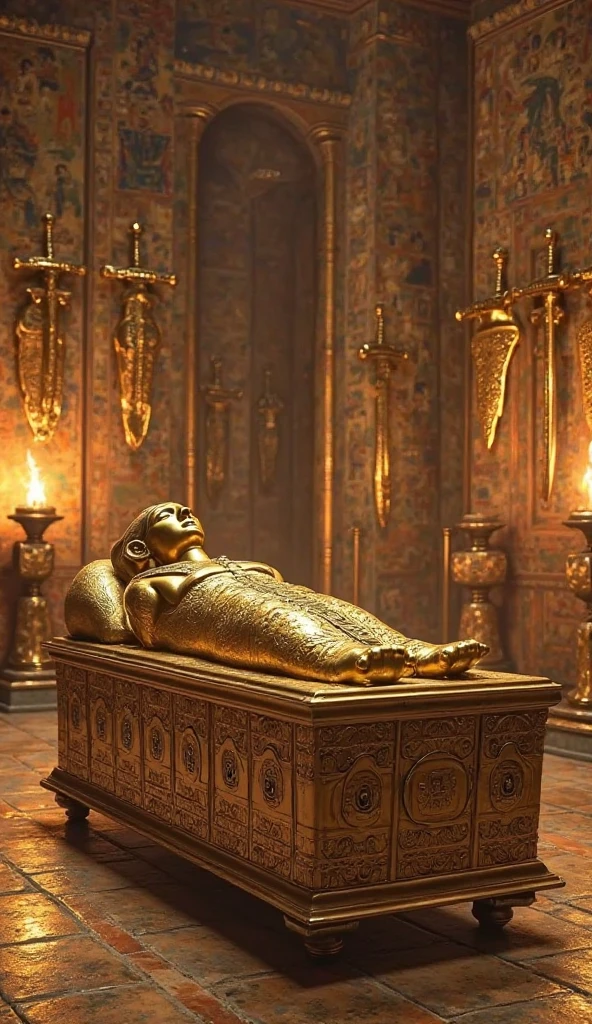 The warrior king Buried alive 

