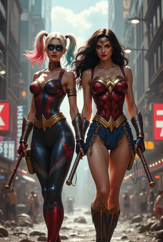 Araffe, dressed in a suit and holding a sword, Amouranth as a supervillain, publicity cosplay, dressed as Wonder Woman, succubus in a tight short dress, whole body in suit, tight outfit, Asuka costume under clothes!, cosplay award winner, Scarlet Witch Costume, Kitana from Mortal Kombat, suit with blue inserts, Cinematic shot of the goddess's body
