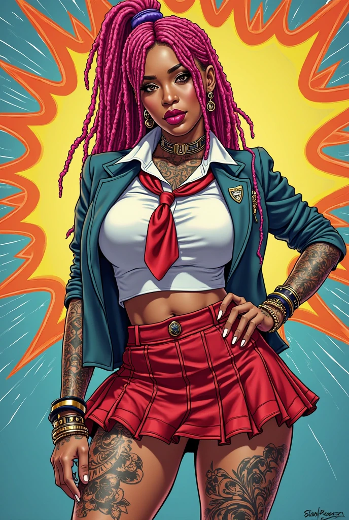 photorealistic, ultra realistic photo, girl with a pretty face, white hair, purple eyes, (((sexy school uniform))), wearing a stylish very sexy school uniform, with a funny expression on her face, Hell walker, incoming death, hell, black bloody veins growing and intertwining out of the darkness, oozing thick yellow blood, veins growing and pumping blood, (female body:1.3), vascular networks growing, connecting, expanding, (realistic photo of a dark skin girl wearing yellow clothing, red veins)everywhere, zdzislaw beksinski, (sharp colors:1.3), (rainbow skin:1.1), (Infrared:1.2), ultra detailed, intricate, oil on canvas, ((dry brush, ultra sharp)), (surrealism:1.4), (disturbing:1.5), beksinski style painting, satanic symbols, (full torso), full body in frame, centered body, (male:1.2), realistic, ((intricate details)), (pale gothic evil king), dynamic pose, perfect face, (realistic eyes), perfect eyes, ((dark gothic background)), sharp focus