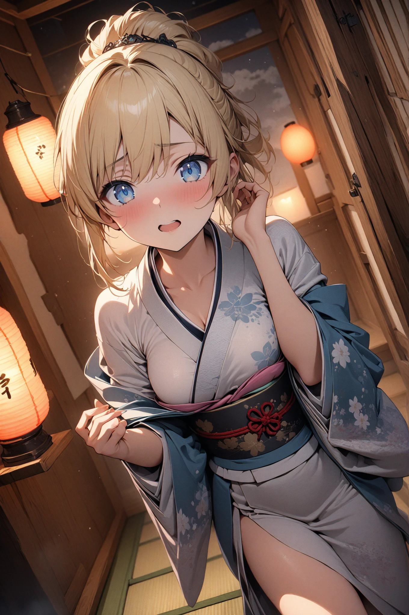 ((1man and 1woman  straddling:1.2))Back position closed one eye
（nfsw）high quality、ultra highle、master piece、(slant eyeasturbate）(masuture bation）（blonde blue eyes）(little girl)(petite)(small breast)(small )(14years old)((long medium hair))(yellow hair)(hair between eyes)(messy hair)(hair intakes)(side lock)（small breasts）（B cup）（petite）（low length）pink nipples、close your eyes、crying face、hot spring yukata、touch nipples、Side ribbon、tie both hands
