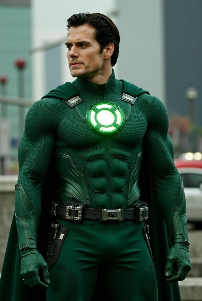 best quality,4k,highres,ultra-detailed,(realistic:1.37),(portrait:1.1),DC's green lantern flexing in front of mirror,confident facial expression,detailed facial features,emerald green glowing eyes,sharp jawline,suit perfectly hugging his body,rippling muscles,shiny metallic texture of the green lantern suit,sleek black boots,strong and powerful physique,smoke-like energy emanating from his ring,levitating in mid-air,background with the emblem of the green lantern corps,green glow illuminating the room,subtle shadows and highlights,studio lighting,vivid colors,mysterious and moody atmosphere