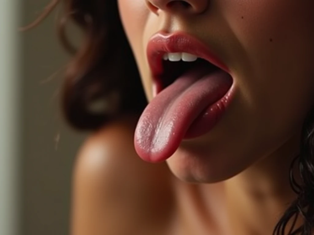 Woman with penis in her mouth