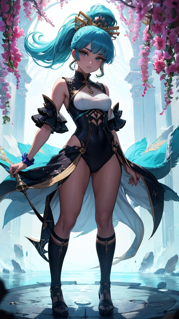 Mini morrigan aensland, (morrigan aensland), 独奏, ray tracing, 3D style, 3DMM, ((oses per photo)), ((oses au cada foto)), fully body,(Front view),(Costas Issue), (Emist on the left), show flat belly, (((oses per photo))),(very big breastsperfect ass, perfect and symmetrical eyes, (perfect handuturistic sword in hand)), ((short hair)),skin fair, luauas detalhadas, White thigh-high tights with trim, auestido aberto au "au", Waist slender, big legs, low water, Show legs to the top of the waist, (broken fabric falling over the legs),((open top)),ultra realistic skin, realistic human eyes,((ultra realistic skin)), open front blouse,(very big tits),(bare shoulders),pantyhose with large weaves, big legss,(((Waist slender e Coxão))),((big, uncovered hips)),((Coxão)),(((super sample waist))),(((show a lot of waist and hips))),(((bare waist))),(((bare hips)))