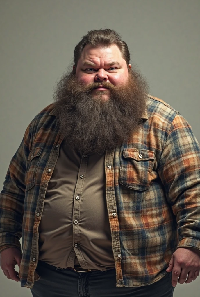 Corpo completamente tatuado, pulseiras de correntes no pulso, big gold chains around the neck, BikeRider com fios brancos de cabelos, bandana on head, holding chains in hands, (((1 Fat Only plump chubby extremely thick thighs large belly fat age 50 years old he is bearded long hair, tatuagens pelo corpo inteiro, wears an unbuttoned black leather jacket, wearing only red swim trunks and wearing black motorcycle boots. Carrancudo e cara de homem mal))), He is a biker who stands next to his Harley Davidson motorcycle, Fotografia de corpo inteiro fotografia, (((He is standing inside a classroom teaching a class of students))). (bestiality,realistic:1.37),portrait,studio lighting,vivid colors,soft lighting,barefoot,underbelly,relaxed pose,brightly lit room,cozy atmosphere,happy expression,warm color palette,smiling face,Wide shot of a big fat man with a big fat belly