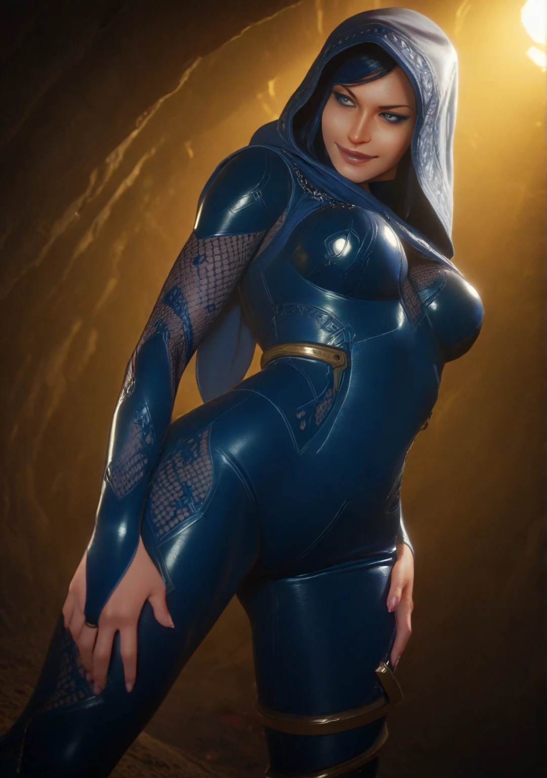 AHSOKA TRANSLUCENT latex outfit uniform, LYING IN A PUDDLE OF CUM, SOAKING IN CUMFOUNTAIN, mouth full of slime ,missing her pants, sex pose, jamesdaly artstyle, best quality, veins popping out on her skin. She is being brainwashed into becoming a Borg, with an eyepatch covering one eye. There are cables attached to her body, merging with her flesh. The overall scene has a luma effect, giving it a surreal glow. The woman's face is extremely detailed, with intricate features and expressions. Her eyes are particularly captivating, with a mesmerizing quality to them. The image is of the highest quality, with 4K resolution and ultra-detailed rendering. It has a realistic and photorealistic appearance, almost resembling a masterpiece. The art style leans towards a cyberpunk concept, with a fusion of sci-fi elements. The color tone is dominated by shades of blue, giving it a cold and futuristic atmosphere. The lighting is dramatic, with bright highlights and deep shadows, adding intensity to the scene.