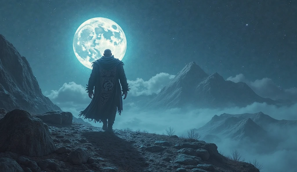 cinematic image, high quality, shadows and real lights, 8k, 2 samurai dueling on the surface of the moon, with flying saucer that is hovering with mysterious lights, black hole