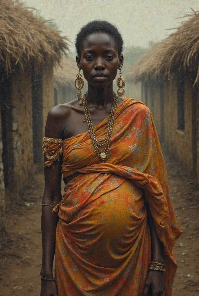  pregnant African girl.