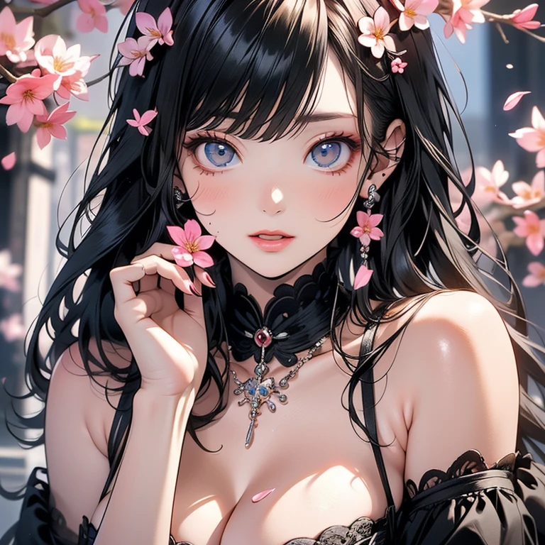masterpiece, best quality, 1girl, fractal art, colorful, upper body, multicolored hair, purple eyes, animal ears,