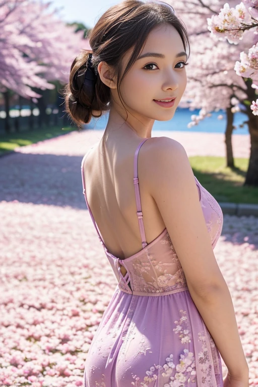 top-quality, tmasterpiece, 超A high resolution,The eyes are beautiful, (realistically: 1.4), 1 plump girl
(((Best quality))), tmasterpiece,Complicated details, depth of fields,Best quality,The content very detailed,A high resolution,4K,超A high resolution,detailed shadow,hyper realisitc,actual,dramatic lights,1 plump girl,Alone,Detailed faces,A detailed eye,Realistic skin,Imagine the scene under the charming lights of the night cherry blossoms (Sakura NS), There are stunning Japanese beauties there, Reminiscent of a modern geisha, Strike a provocative yet elegant pose. Her outfit a blend of tradition and modernity, Wearing a kimono style dress,clinging to her silhouette, Subtly showing off her curveaintain elegance and charm at the same time. The fabric very delicate, almost translucent silk, Casts a captivating effect of light and shadow on her skin, Enhance attractive texture.
Her hair loose, modern updo, Place a few cherry blossoms strategically, Adding a touch of innocence to her otherwise seductive demeanor. Makeup bold yet tasteful, Highlight her stunning eyes and plump lips, Bend into mystery, A knowing smile.
The background blurred pink and white cherry blossoms, A few petals fell gently beside her. The lighting soft and atmospheric, evoke a sense of intimacy and mystery, hori'just like her'Share a taboo story. The camera angle dynamic, Capture her from a low angle, Emphasizing her majestic presence in the night sky.
Her pose blends confidence and vulnerability, Put your hands gently on her hips, Another person also extended his hand,As if inviting the audience into her mysterious world. The overall composition should convey a balance of eroticism and art, Breaking the boundaries of sexy,but did not enter a clear situation.