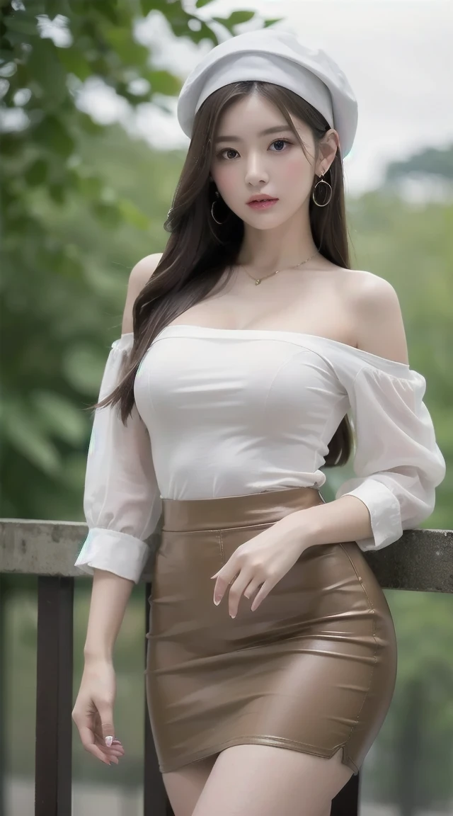 blouse,mini skirt, mini shirt,navel,, fashi-girl. red lips, mature female, makeup, ((Random shooting angles)), (best quality, masterpiece:1.2), ultra-detailed, (realistic:1.37), beautiful, youthful, glamorous model with (detailed eyes, detailed lips, extremely detailed eyes), with white and floral colors, showcasing a radiant smile, slender figure, long legs, creating a breathtaking depiction of a girl enjoying the sunshine, Outdoor sports, the beach, on the pier, Warm tones, extremely high color saturation, official art, extremely detailed CG unified 8k wallpaper,(High dynamic range :1.4), (cinematic),(soft colors, dull colors, soothing tones :1.3), (natural skin texture, ultra-realistic, soft light, sharp),(very detailed), Evening, autumn, autumn maple leaves, professional lighting, leaning against the guardrail, looking into the distance