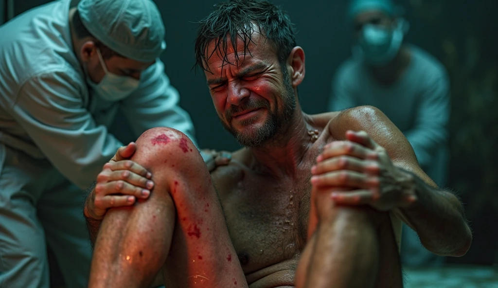 Man torture without hand and feet