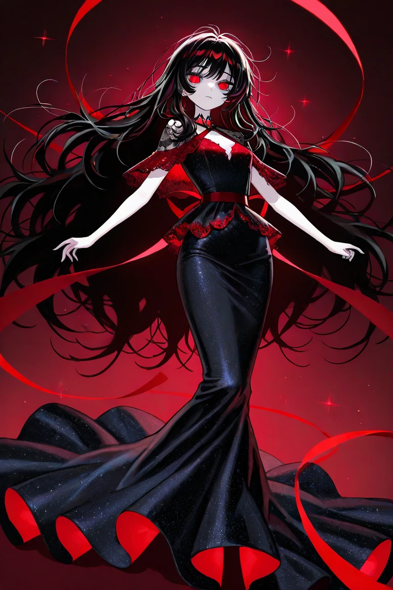 tsuruta ichiro, Narrow-eyed, 1girl in, Allback、deadpan、short-hair、shorth hair、brow、Reluctance、A dark-haired、Tucked Hair Solo, Cowgirl, Onepiece,  ((mideum breasts)),  Thin slit eyes、Black eyes, Light shines on the eyes、Black hair, gloves, Dress,  Luxurious Jewelry, earrings, sharp eye、 elbow groves,Raise your hands and tie your hair back, random color, random color dress,  Makeup for long eyes, Slender eyes、lip stick, Complex petal pattern, Rim Light, Back Light, pastel color,Studio Lighting