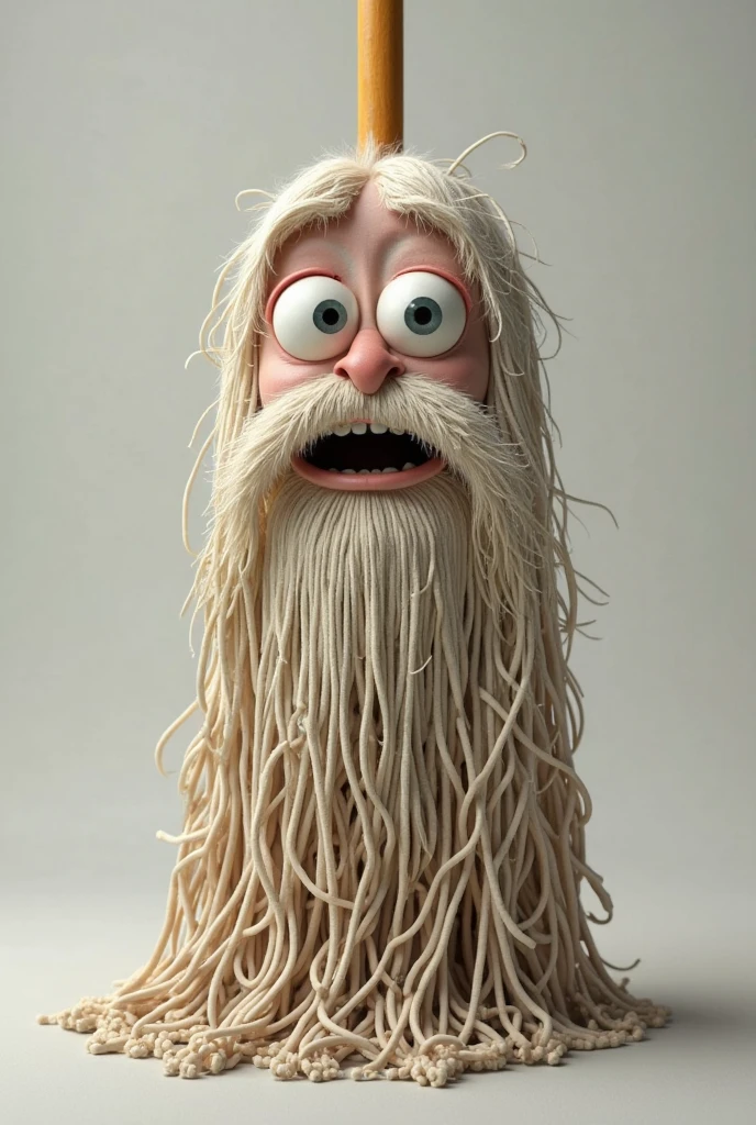 A boys with 25m long beard
