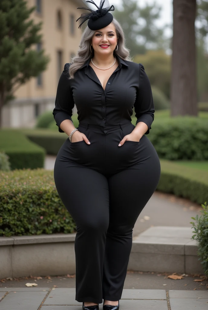 ((best quality)), ((masterpiece)), (detailed), perfect face, chubby woman, chubby face , chubby girl , widest hips , fat belly , thick neck ,, thicc , thick body , thick thighs , thick arm, small breasts but her body is a chubby, full body view, dark-black room, black bokeh background, tight dress, wearing heels, short hairstyle, diamond necklace, wearing a watch, tall woman, restore face, white skin , longest tight pants , glasses , cold vibes, , 4k resolution, japanese goddess,voluptuous, looking at viewer