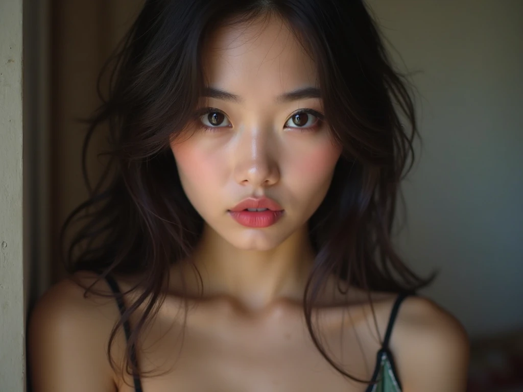 RAW image, 16K, color, image, (Only one girl), Beautiful Face, Highly detailed face, Very fine double eyelids, Very high quality neck, Beautiful Hair, Very fine hair, High quality hair, Highly detailed skin, Highly detailed skin, Very high quality legs, Very beautiful legs, (Highly detailed armpits), Very high quality underarm, ((Side fetish)), ((The ultimate in high quality underarm: 1.3)), Sunken armpits,((((Armpit depression))), (((((Deeply wrinkled armpits))), (color素沈着した脇の下))))), {{{Severe color素沈着した脇の下}}}}, ((Deeply wrinkled armpits)), color素沈着した脇の下, (Swimwear), Saggy, Black Shortcut,(Very large breasts:1.5)
