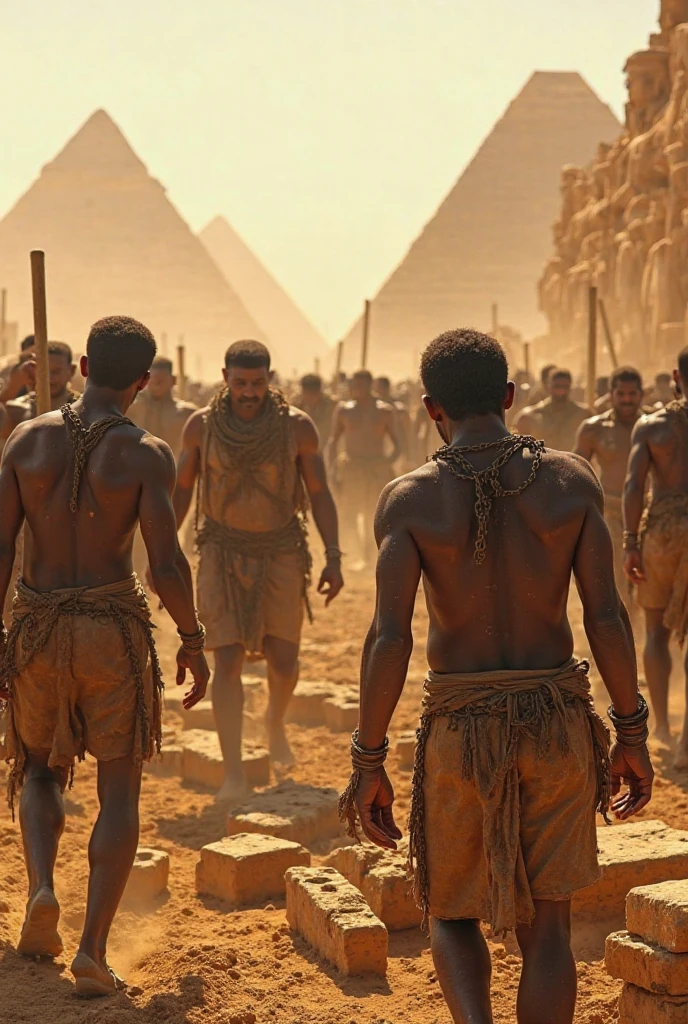 A group of Egyptian slaves