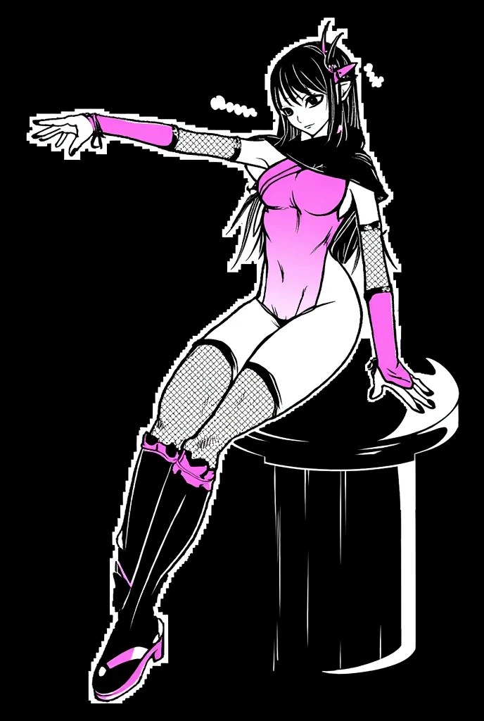 ((Highest quality)), ((masterpiece)), (detailed), Tarot, Artistic, mysterious, One Girl, sexy, 黒hair, Small eyes,Black clothes, look up, whole body,hair,Fair skin,長いhair,Four arms, Open your arms, Vitruvian Man, Vitruvius' human body diagram