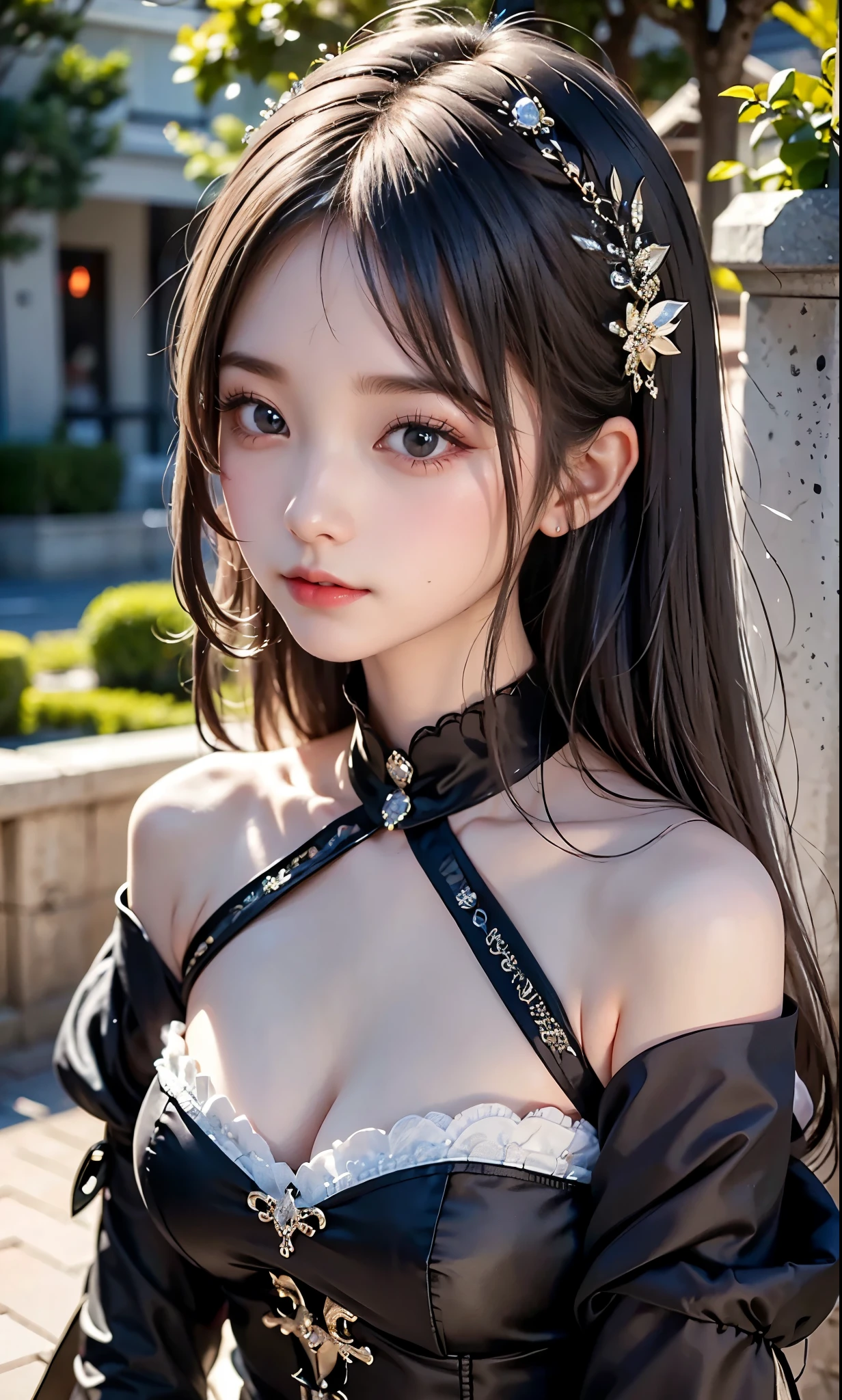 Please draw a super beautiful girl with short white bob hair wearing a gothic ****FACING outfit.。She exudes an elegant and dark vibe.、She exudes a unique beauty in Gothic ****FACING fashion.。Her white hair is tied up in a neat short bob.、It highlights her individuality and sophisticated beauty.。 Her gothic ****FACING outfits are dark and luxurious in design.、It brings out her elegance and mysterious charm.。Lace and ribbon、Accents such as ruffles、It is a hallmark of her Gothic ****FACING style.。Her pose is graceful、It expresses her deep worldview hidden inside her.。 Her eyes shine with mystery、Combined with her charming smile、It highlights her individuality and charm.。Her smile has a unique charm、She shows her confidence and sophisticated beauty in Gothic ****FACING fashion.。Her appearance is美しく、Her presence sFACINGnds out in the world of Gothic ****FACING.。 This super beautiful girl with white short bob hair and gothic ****FACING style is、It has a unique charm and sophisticated beauty.。Her appearance is、Her presence and charm in the world of Gothic ****FACING fashion are fused together.、It's a fascinating and mysterious sight. sasha. Focus on a person