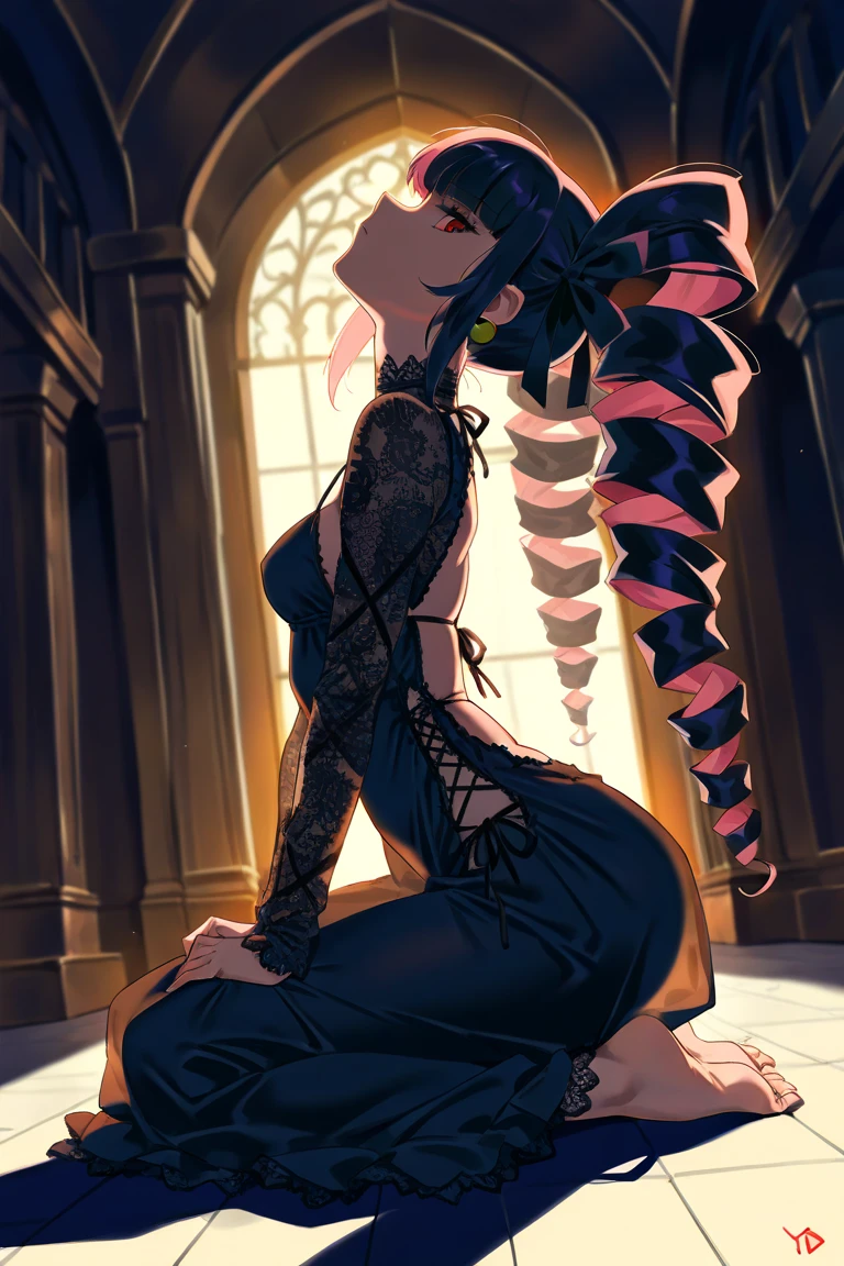 Arafed, Dark fantasy art, fantasy art, goth art, a picture of a tattoo of a tulip on the back of a female elf, a glowing tattoo of a ((tulip: 1.3)) on the elf's back, the ((tulip tattoo: 1.3)) is vivid, intricate detailed, GlowingRunesAI_purple, ((fire surrounds the tulip: 1.5)), shot taken from the back, ((the back is visible: 1.3), she wears a transparent red dress, the dress is elegant, flowing, elven style, that the tattoos glow, dynamic hair color, dynamic hair style, vibrant, Ultra-high resolution, High Contrast, (masterpiece:1.5), highest quality, Best aesthetics, best details, best quality, highres, 16k, (ultra detailed: 1.5), masterpiece, best quality, (extremely detailed) RAW, (ultra details, Masterpiece, best quality) faize, Digital Painting, *channel_42*