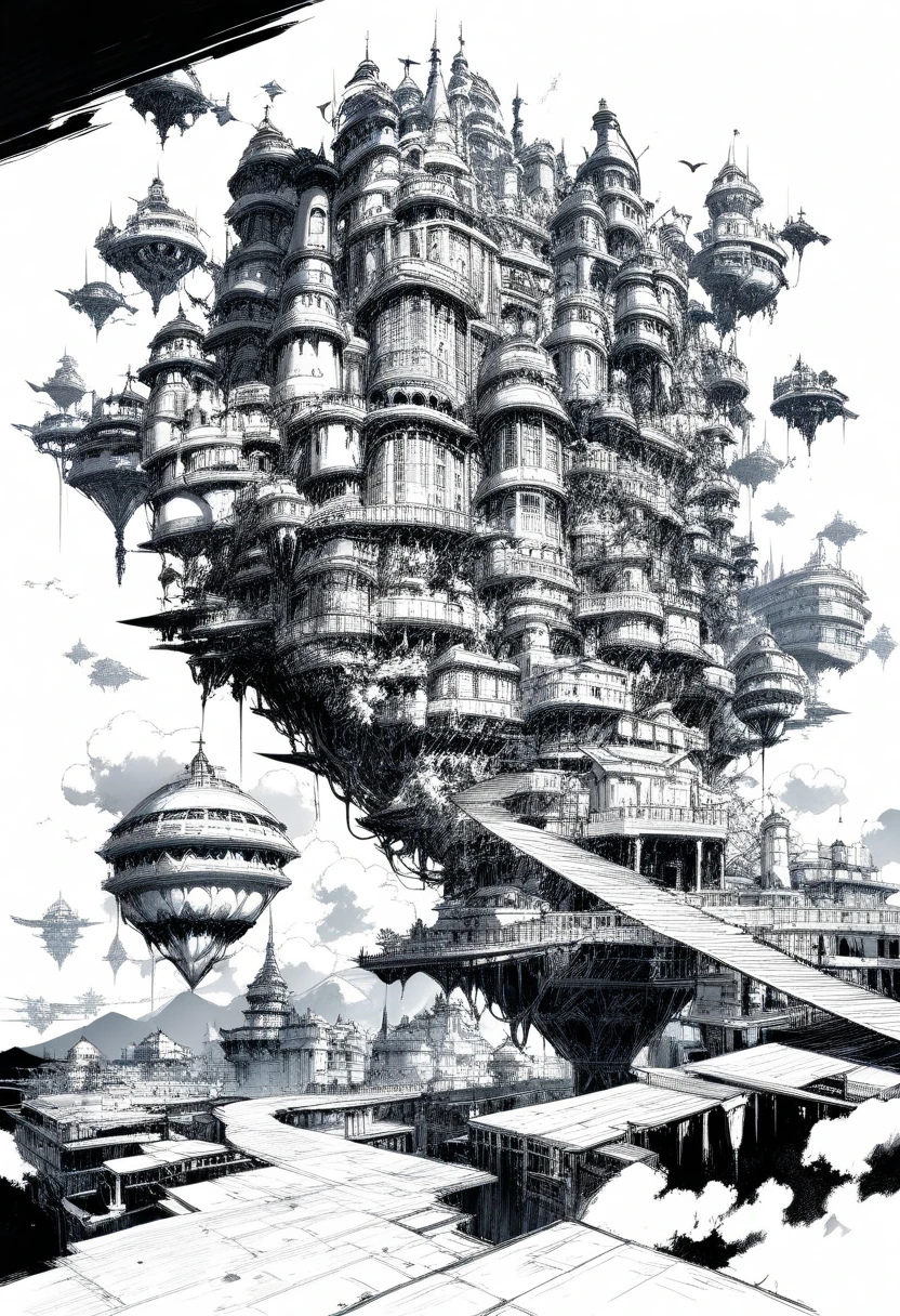 Line Art、Floating City