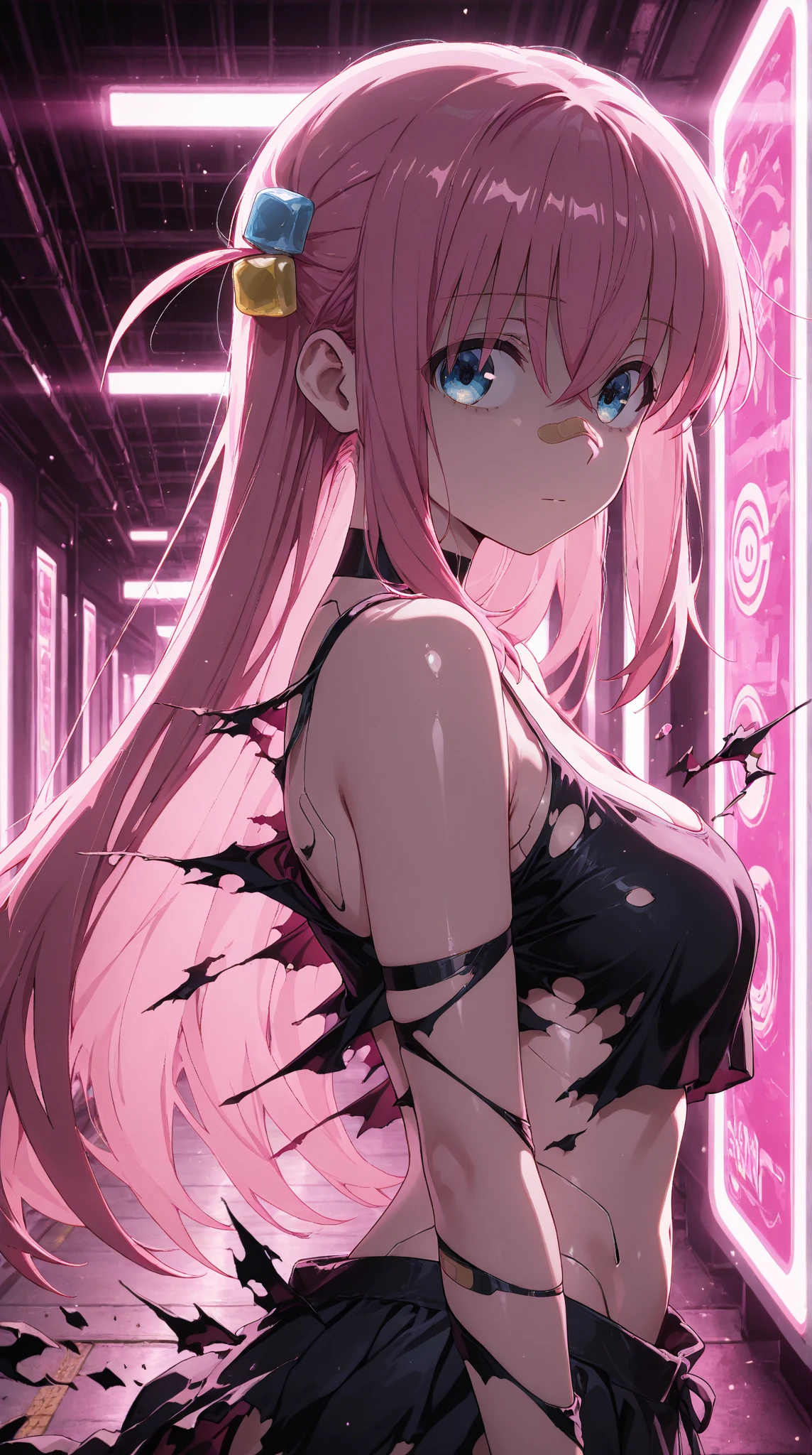 zero two, darling in the franxxx, pelada, tatuagens, piercing, se masturbando