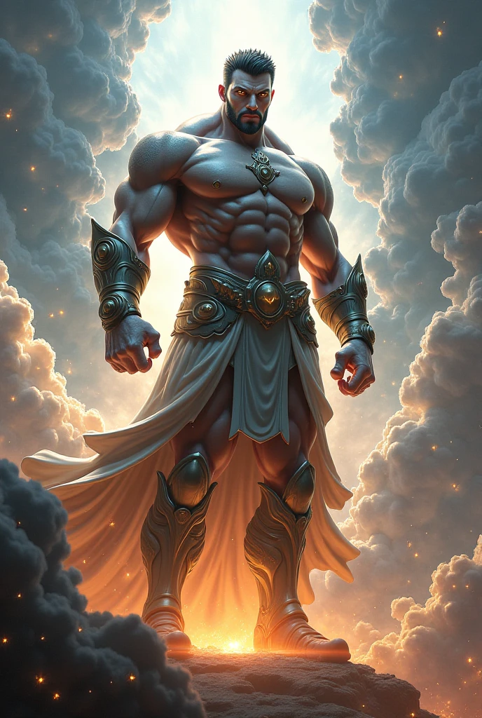 bright light, brilliance, gemstones, athletic ripped guy big dick thick hairy , starry sea of stars
