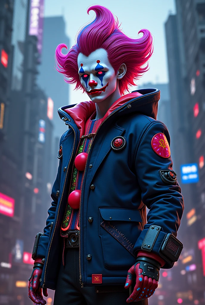 Could you make me a punk clown?, anime style?