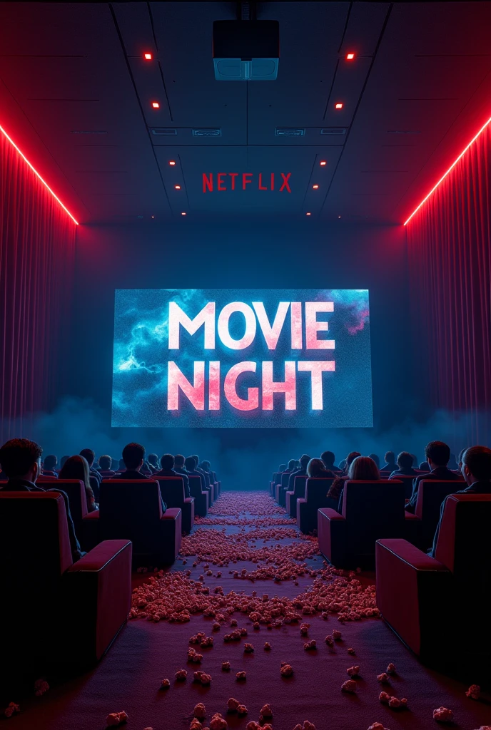 Help me create an invitation image with the Twilight movie in the background and the text Dear Débora Antunes and Iris D'Paula, you are cordially invited to binge-watch Twilight with me, projector version and treats. Highlight the girls' names
