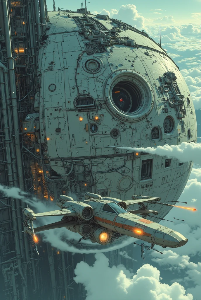 (masterpiece, best quality),1girl, dynamic ungle, people,
<lora:xrs2.0:0.8> sthoutfit, star wars, jedi knight, have a lightsaber, lots of StormtrooperS, 
future city, neon signs, flying starship