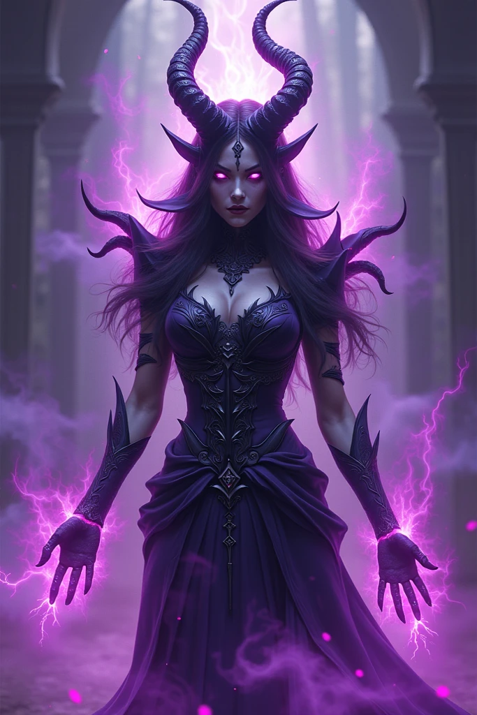 Esoteric arachnids lady, Spider Queen Elise, League of Legends, Esoteric arachnids, Combat Stance, ( body formed from metallic mauveine and metallic black liquid metallic paint twisting into a beautiful interpretation of the female figure), length, Sharp Fangs, nature, ((Complex metallic colors in the foreground)), (( Fluid Mechanics, The most beautiful smooth scale face makeup, Smirking expression)) - Dark blood, Onyxia、Noir painting of a beautiful young witch, length purple hair, dark purple lips, evil, evil female, smile, Black Prom Dress, She is coming to you, close, Bright Blue Eyes, Surrounded by swirling pink smoke, Genuine, Attention to detail, Highest quality、A beastly demon wields a vicious blade, Blood Chain, Behemoth Bones, Snake-like tentacles, Cruel Teeth, Expressions of madness, Oppressive Dungeon. 8K Vision Reveals Fear, Ultra HD detail makes monsters stand out, Grotesque shadows dance, The creature whispers, Stifling atmosphere, Vision problems, Visible Madness. blade, A flash of evil intent shines, reflect (Light) Beyond the Darkness, Elucidate (Sharp details) and、Add a dizzying dimension to the impending chaos.