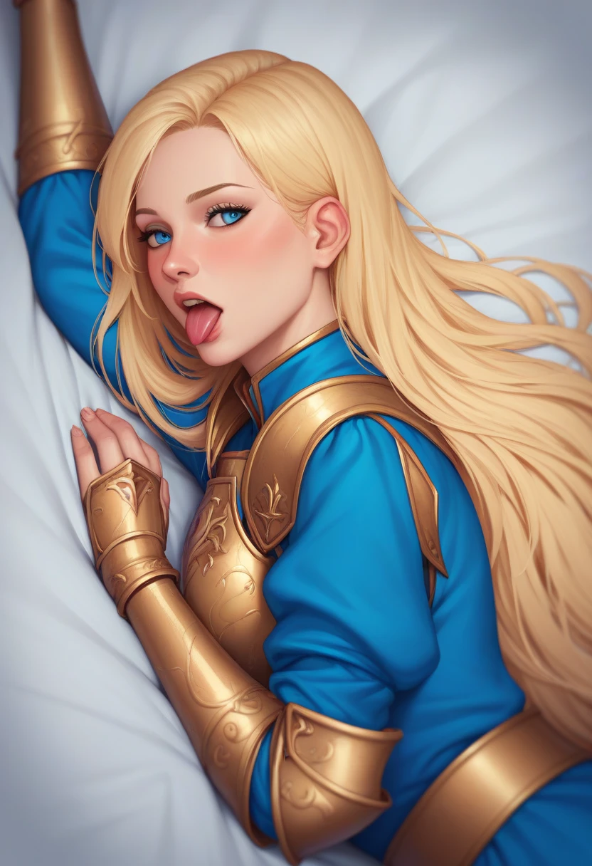 Helga Sinclair from Atlantis the Lost Empire, nudist, oral penetration, sucking, felatio, on hands and knees, crawling, inside a tent