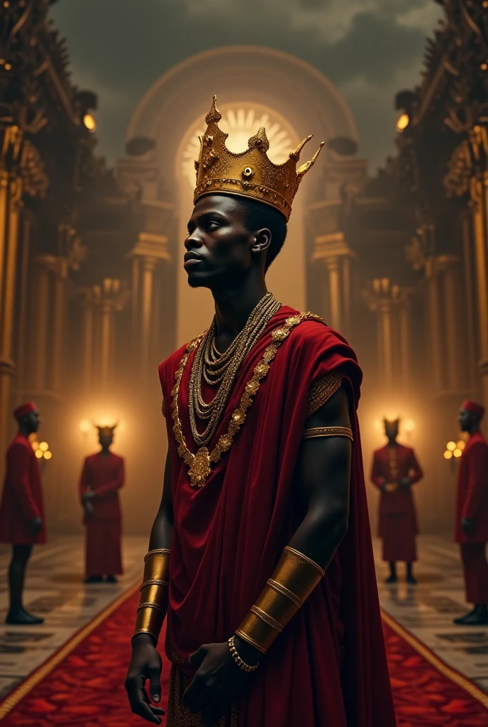 ((4k)), ((uncrowned)), (crowned), no human black and red