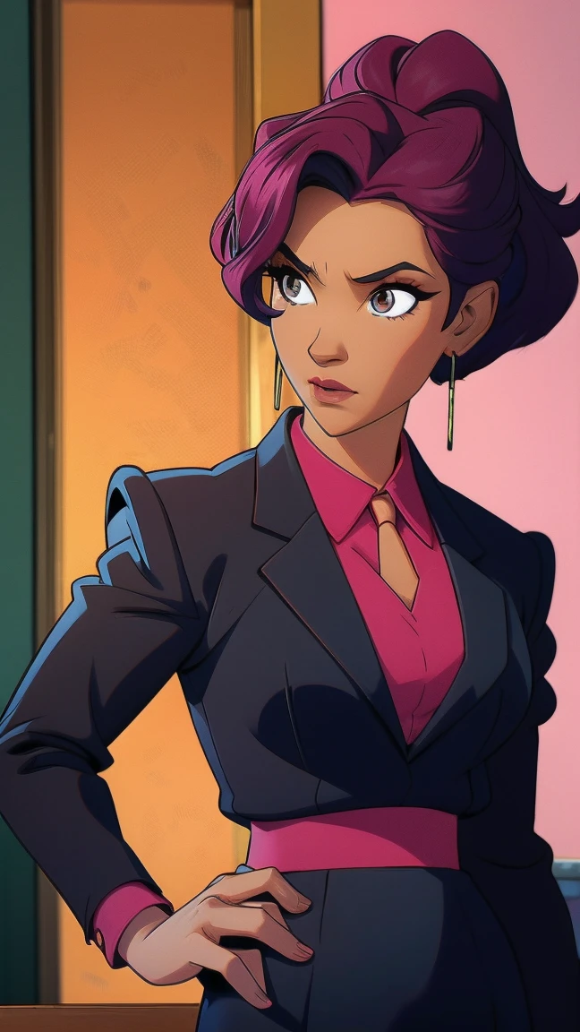 girl, (vampire:1.3), Dusk,Cemetery,Thicc,Humongous Breasts,Look Back,Medium Hair,Crown Braid,(purple Cardigan,yellow Shorts:1.3),Street Fighter,Spring Clothes ,(masterpiece,detailed,highres:1.4) <lora:crt:0.6>