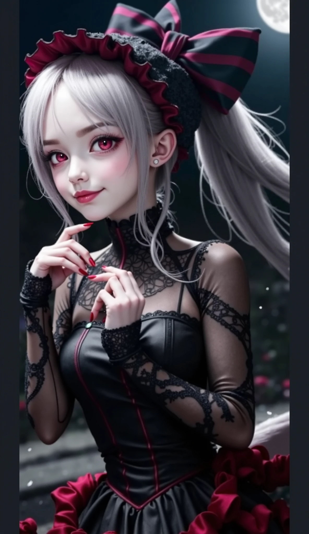 (Realistic, Photorealistic: 1.37), (8k, RAW Photos, Best Quality, Masterpiece: 1.2), Very Cute Woman, Ultra Detailed, Heart-Shaped Pupil, Physically Based Rendering, Ultra High Resolution, Kodak Vision Color, Shot with Arricam LT Camera, Bokeh, Sharp Focus, ((Correct Anatomy: 1.2)), ((Rita Ora)) Watch Viewer, Real, Solo, Photorealistic, top quality, highly detailed face, (sequins, black bunny suit, rabbit ear shaped hairband: 1.2)), ponytail, highly detailed eyes and face, beautiful detailed eyes, double eyelids, (((unforgettable smile: 1.2)), red cheeks, hair fluttering in the wind, ((upper body)), (casino, background blur)), big, cute random pose
