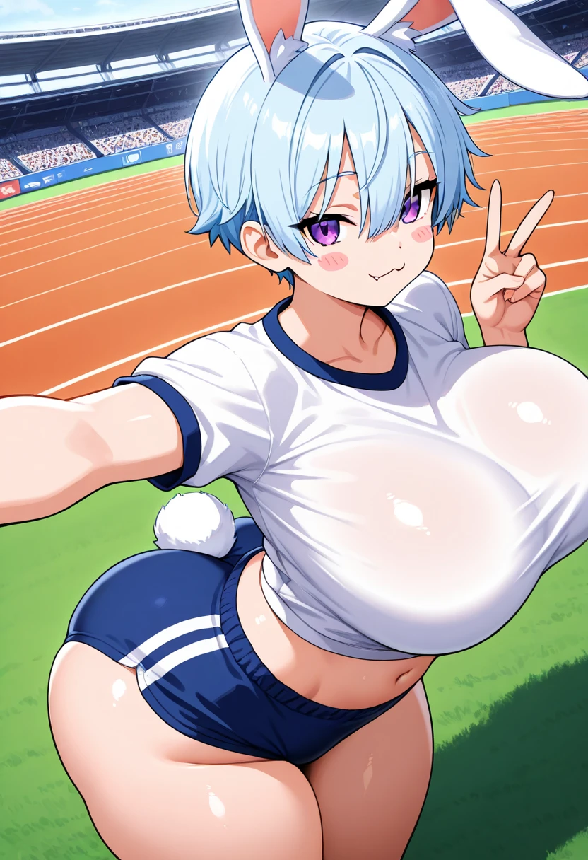 (8K、Ultra-high resolution、Highest quality、Ultra-high resolution、Official Art:1.5,Official Art),(Watching the audience), alone, smile, ((Pink Knee Socks)),(Browsing Caution), (Beautiful big boobs: 1.2 (Pussy), (((Very thick thighs))),Wide Hips, Beautiful thick thighs, 巨大なCircleいお尻, Beautiful huge natural breasts, (orgasm: 1.5),(Are standing/Are standing in honor),(Take off:1.5),Beautiful Hair, Beautiful Face, Beautiful and beautiful eyes, Beautiful clavicle, Beautiful body, Beautiful legs, Beautiful fingers, 
(Beautiful views),smile),((front:1.5)), (((No pants, Genitals are visible))),Bangs straight,,Futanari-Style Nekov0,((cute, (((Thick penis:1.5/Circle々と太った大きな睾Circle:1.5))),blue sky,((Gymnastics:1.5/white T-shirt)),(((full penis))), miyuki "Cure Happy" hoshizora (Miyuki Hoshizora) - Smile Pretty Cure! (Smile PreCure) - COMMISSION