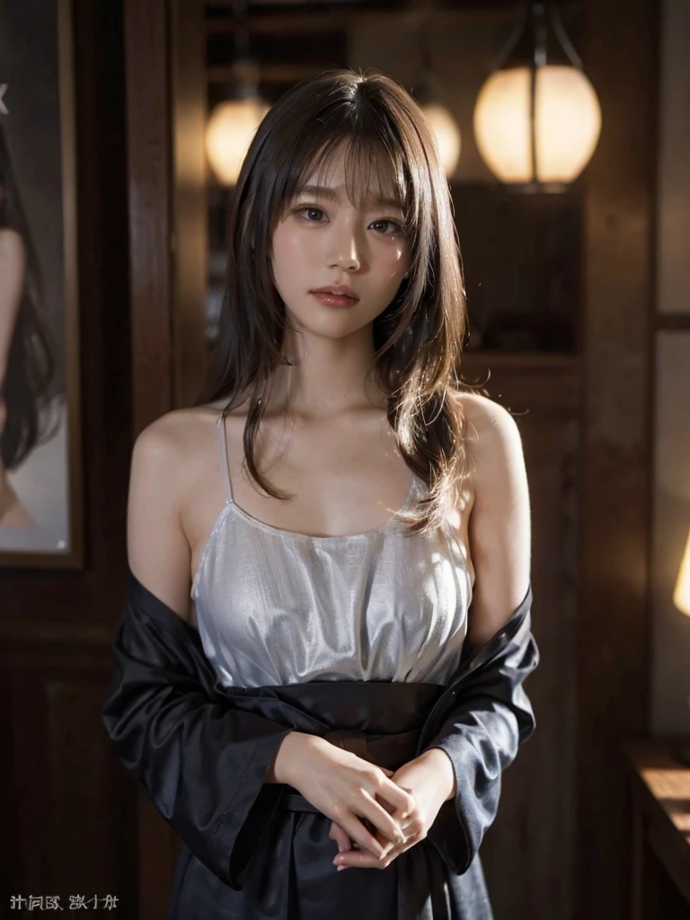 with high definition images,(Realistic painting style:0.9) masterpiece、Top quality enchanting masterpiece、 Silver eyes with shining red pupils、 1girl's solo portrait、 Dressed in a pink dress、Her long hair and beautiful face make her look elegant.。Bronya's bangs cascading down her forehead、A slight smile frames her closed mouth.。Gray eyes sparkle beneath one glove.、Her ears are adorned with intricate earrings.