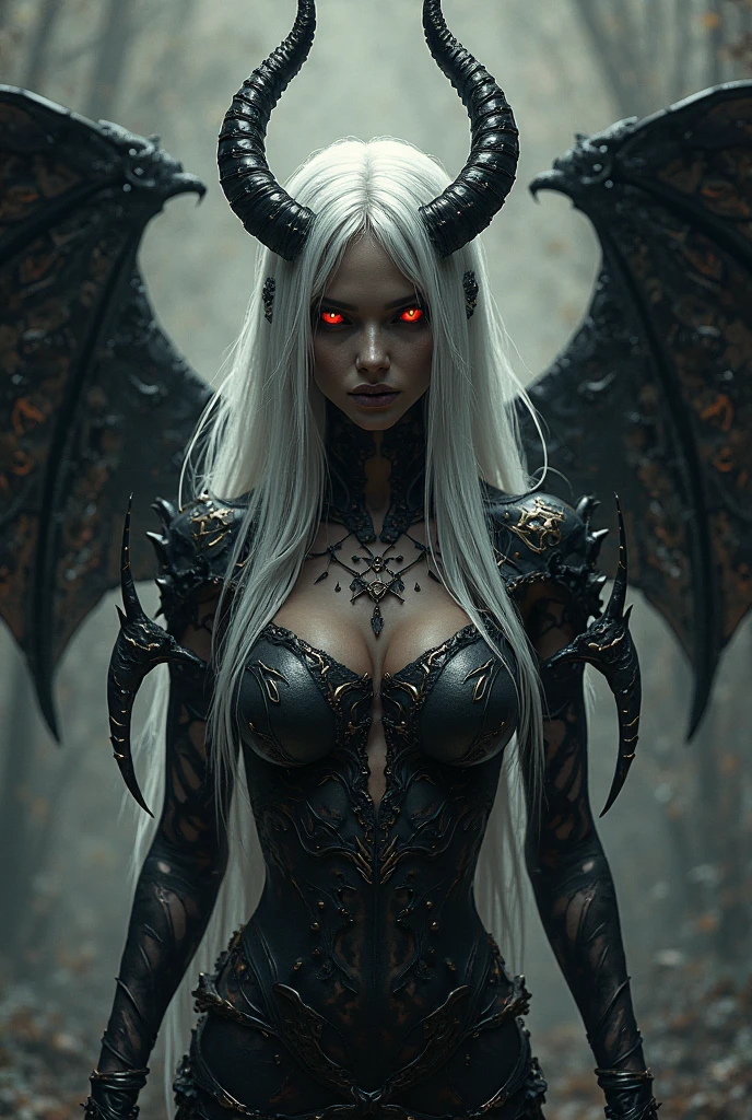 Transport Buffy, with monster tits, into a high fantasy landscape, complete with elves and magical creatures, where vampires manifest as dark entities in a visually epic rendering.