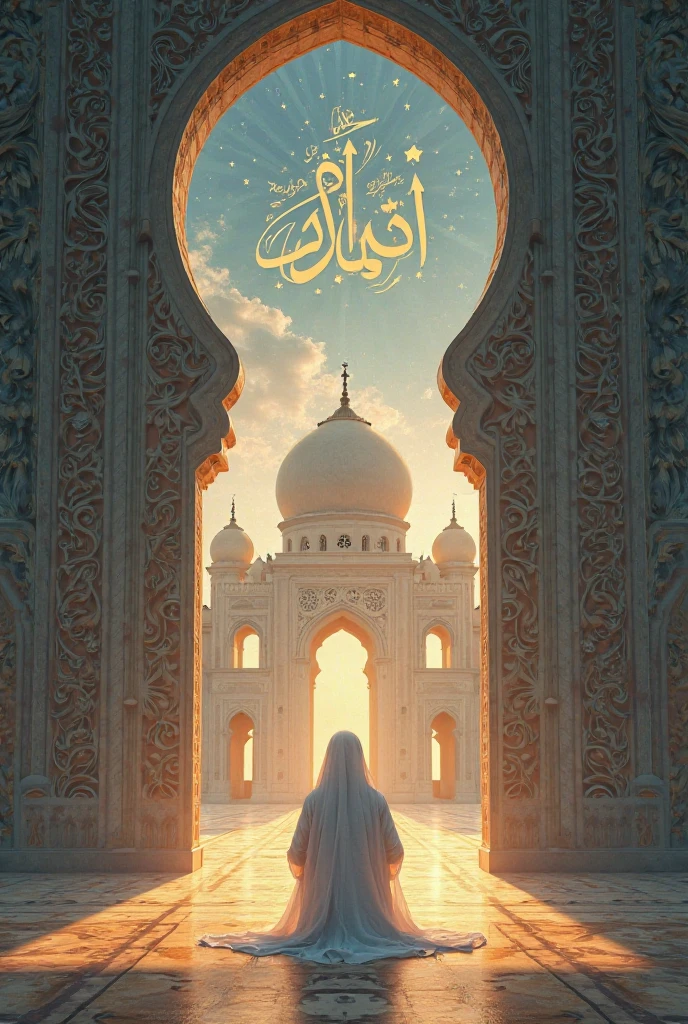Eid milad un Nabi Mubarak with madina like a real pic in Urdu text 