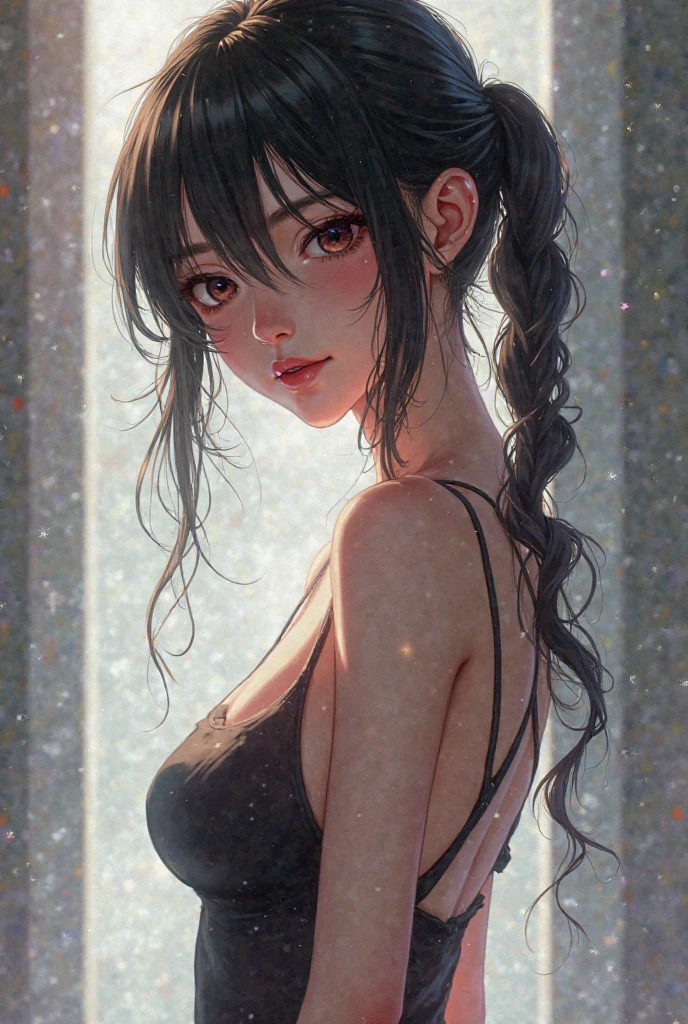 ((best quality)), ((masterpiece)), (detailed), 1girl, (big forhead:1.2),extremely detailed cute anime face, (((flat chest))), (flat chest:1.1),((((long twin braids,tight braids,long braid,braided hair,long hair)))),intricate eyes,beautiful detailed eyes,symmetrical eyes,(((detailed face))),beautiful detailed lips, looking at this, (((embarrassed))),(horrified expression),(panic),(crying),highres,(best quality),(ultra detailed,extremely detailed),perfect face details, ((masterpiece:1.4, best quality))+, (ultra detailed)+, long twintails, cute girl, (flat chest:1.1), small breasts, slim body, skinny, (narrow hips), prominent collarbones, skinny arms, flat stomach, visible hip bones, long hair, red hair, white hair, blonde hair, dark hair, ponytail, thick ponytail, heavy ponytail, small breasts, perfect face, small breasts (flat chest:1.1), NSFW, long revealing gown,Detailed body,Full limbs,(from behind), (turning), NSFW, (flat chest:1.1), nude