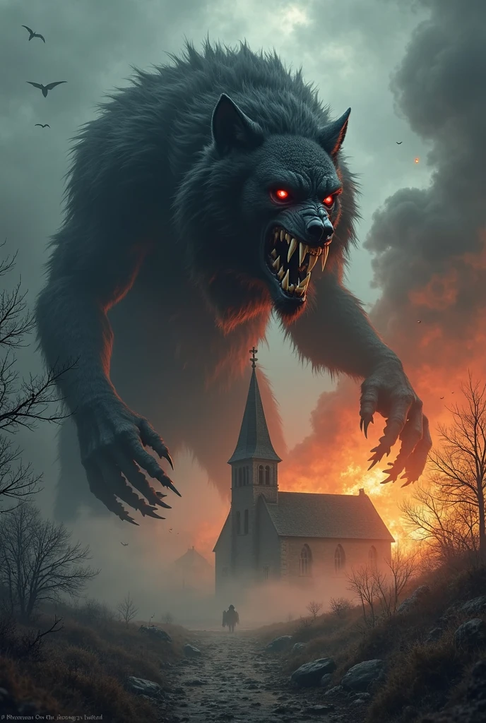 horror , you sang , skulls , black flowers , lightning , a dark night , haunted trees , a horrifying castle , a clock, a dog has three heads , lightning , the rain