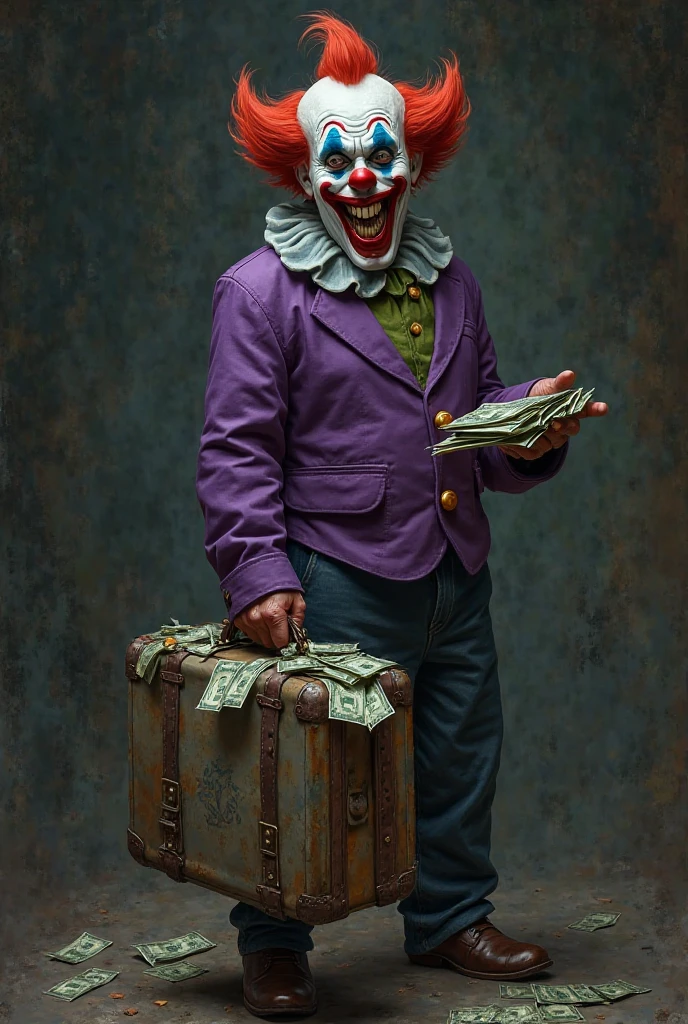 (Knitted toy Voodoo doll: 1.6), (Voodoo Gothic rich: 1.3), (Clothing classic suit with Gothic elements and lace cuffs: 1.0), (in the hands of a bag with gold coins: 1.9), (against the background of the Bank cell: 1.3), best quality, masterpiece, detailed soft oil painting, detailed background, dramatic cinematic lighting, soft edge lighting, professional, dramatic lighting, hard edge lighting, ultra quality, 4k, masterpiece, best quality, 8k, ultra high definition, high resolution, extremely detailed