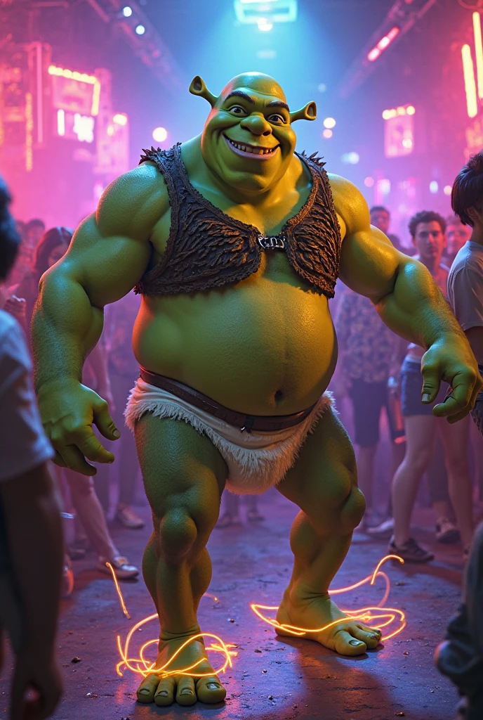 Sherk con tanga en un bar gay