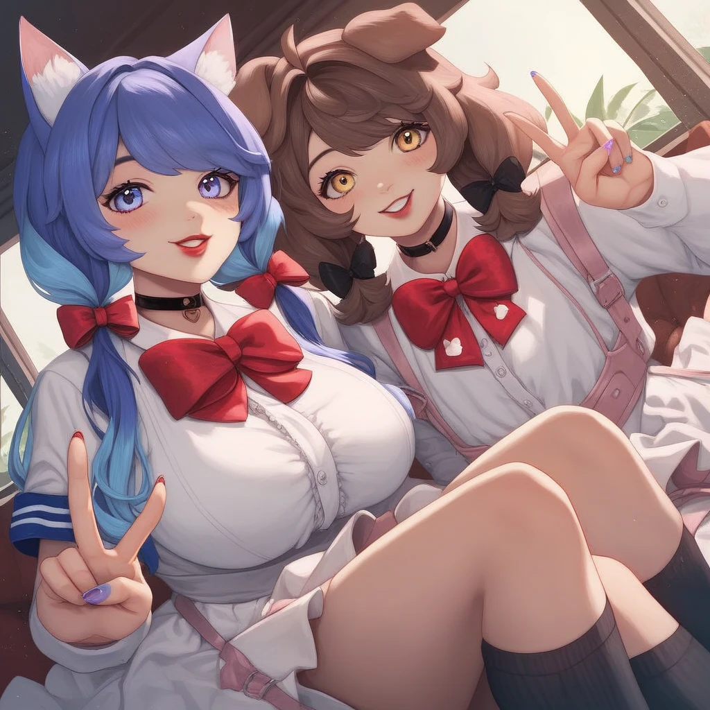 score_9, score_8_up, score_7_up, 1girl, umamusume, horse ears, horse tail, tan, slutty_clothes, gyaru, Gyaruu, gal, lyimg on bed, full body