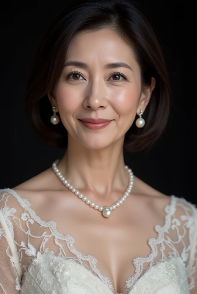 (((Sharpen))), Remove the background, gravure, facing the front, wearing a tiara, flashy makeup, from the chest up, masterpiece, highest quality, super detailed, realistic, super dense skin, perfect anatomy, (1 Japanese mature woman), (alone), 95 years old, big breasts, Mature Woman Politician, Glamour, Sexy, pure white skin, looking at the viewer,