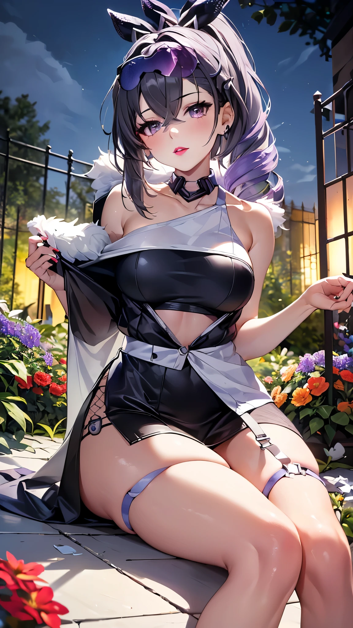 Obra maestra, Ultra detallado, 8k, La mejor calidad:1.6), 1girl, hermosa, (cara super tierna), ojos ultra hermosos, cabello ultra sexy, sexy, kawaii, gatita, ((ulzzang)), estrellas, corazones, (rosa), petite, (white), (leggings)